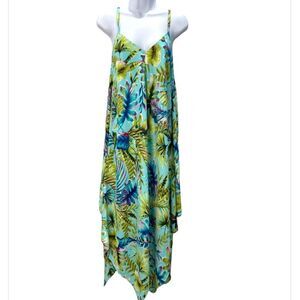 Tommy Bahama Sun Kissed Tropical Scarf Dress In Swimming Pool Blue Small Medium